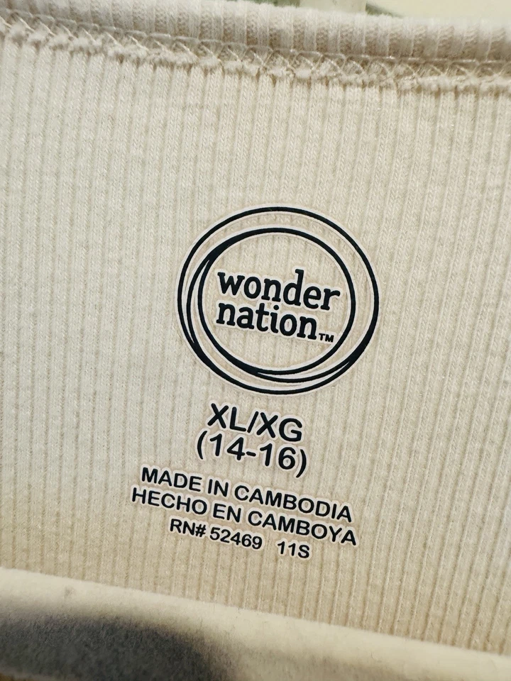 Vestido Tutú Wonder Nation Unicornio Lentejuelas Arco Iris Tul Niñas XL 14/16 Foto 2 de 4