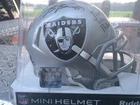 Brock Bowers Autograph Signed Raiders Mini Helmet Inscribed “Just Win Baby” BAS