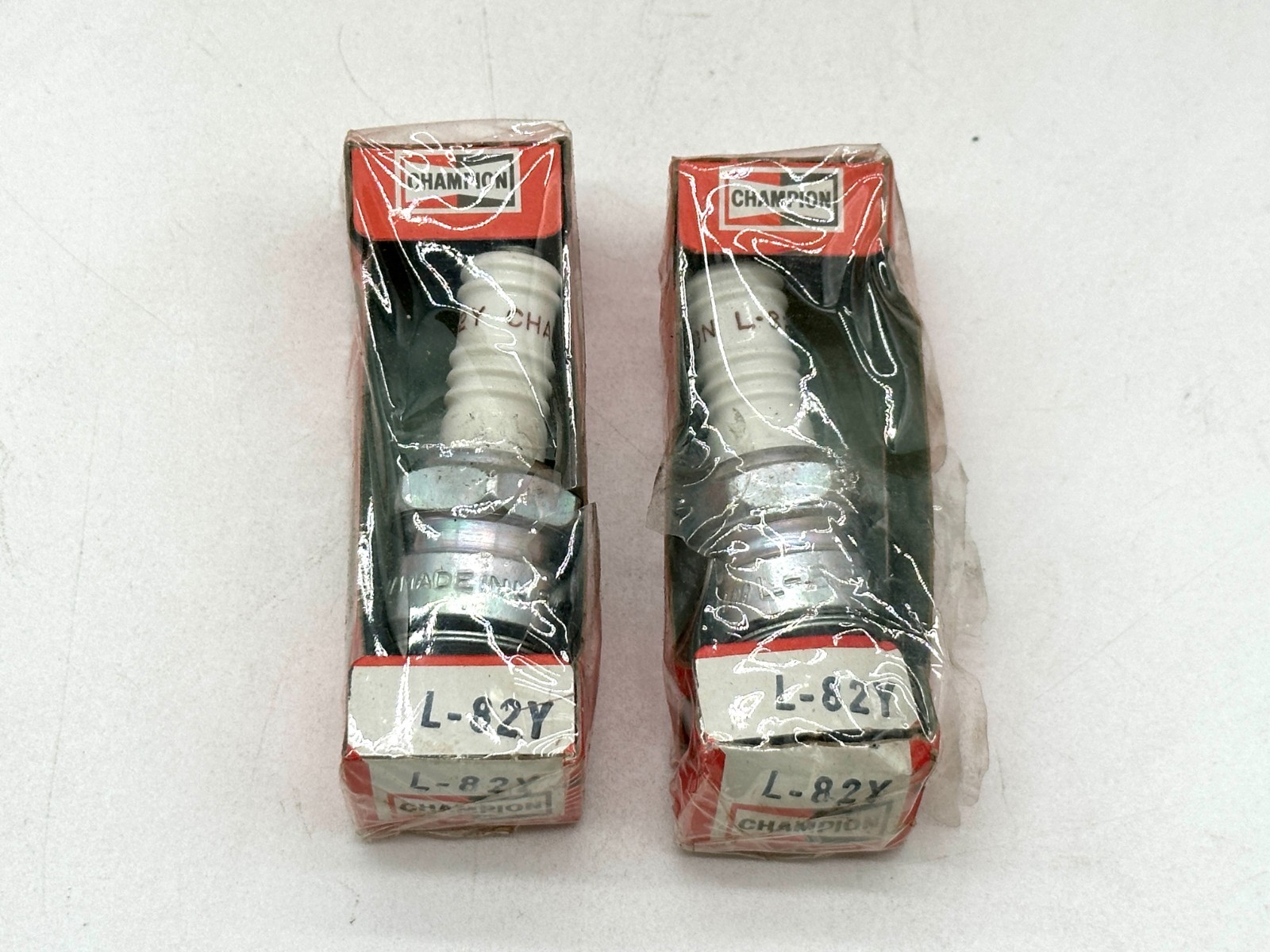 Champion L-82Y Spark Plugs QTY 2 NOS