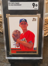 Topps 2000 Traded Adam Wainwright #T88 Atlanta Braves Rookie SGC 9 Card. rookie card picture