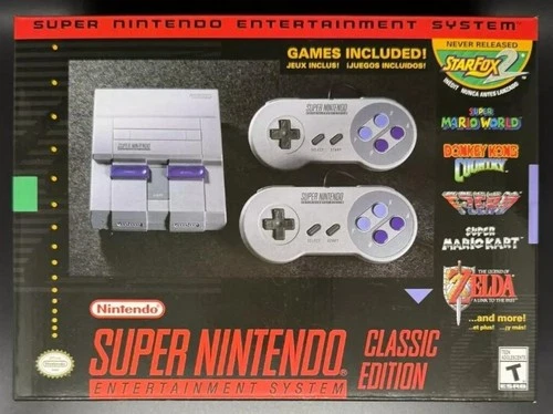 Classic Mini Entertainment System for Super Nintendo SNES Included 21 Games 1SET - Picture 1 of 6