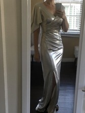Eliza J Maxi Cocktail dress Gold Size 6 NWT