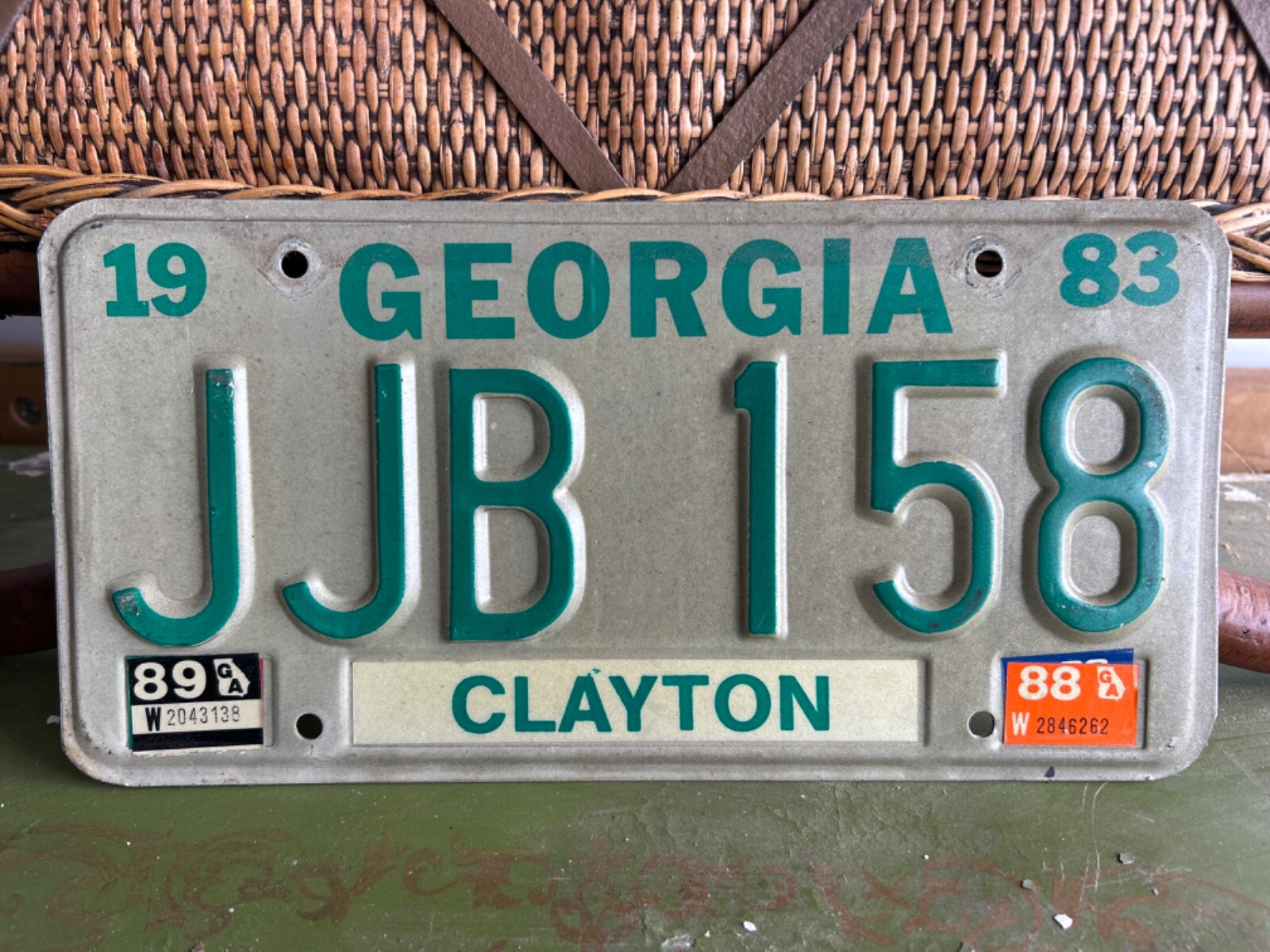 Vintage 1983 License Plate Clayton County eBay