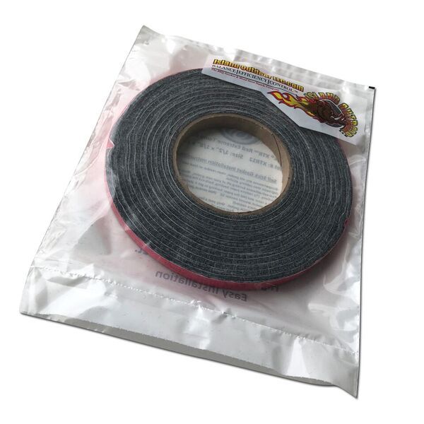 LavaLock® XTR12 1000F High Temp Rated BBQ Smoker Gasket Self Stick Felt 1/2 1/8