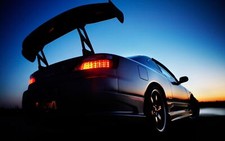 Cars vehicles nissan silvia s15 Desk Mat Stitched