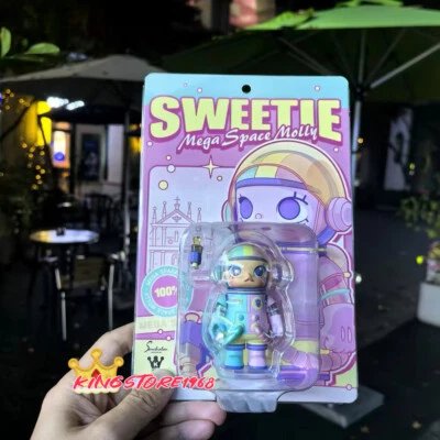 POP MART Sweetie Mega Space Molly 100% Figure Doll Toy Gift POP MART Sweetie Mega Space Molly 100% Figure Doll Toy Gift