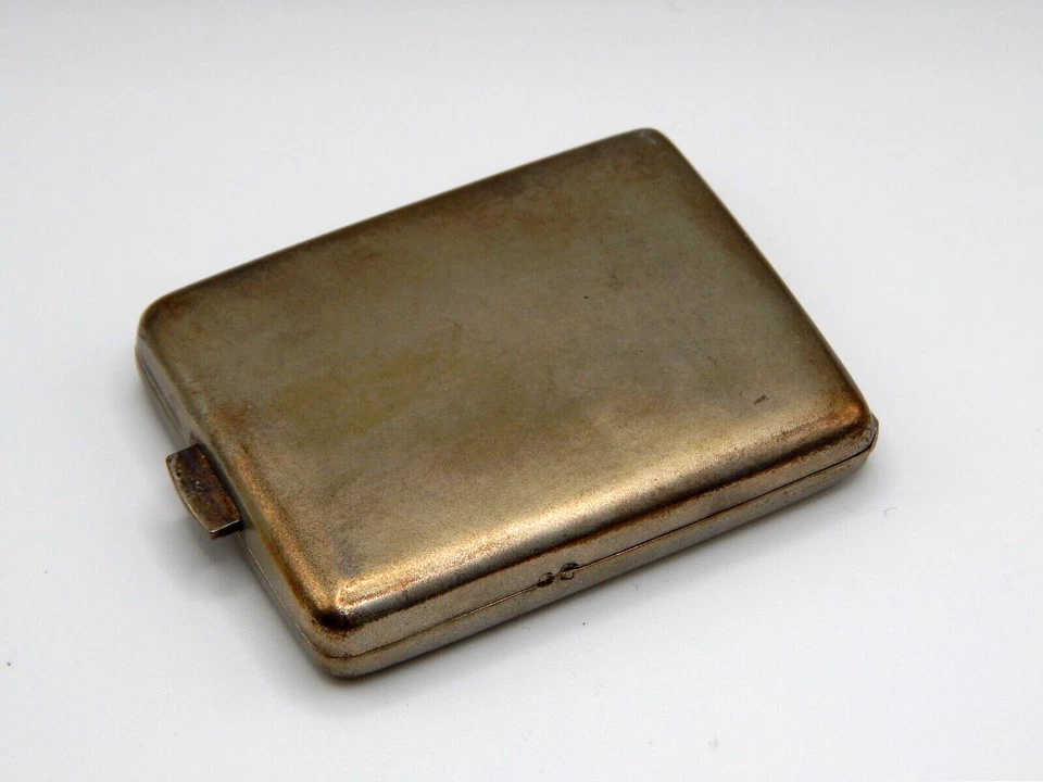 Estuche de plata vintage con sello de origen europeo Foto 2 de 4