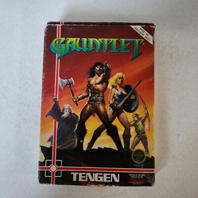 Nintendo NES Gauntlet Game With Box & Game Tested Authentic
