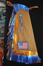 Custom Made Leather Chaps/Patriotic Rodeo Chaps/Made In USA