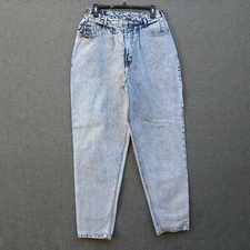 Vintage P.S. Gitano High Waist Mom Jeans Size 16 Waist 29" Acid Wash