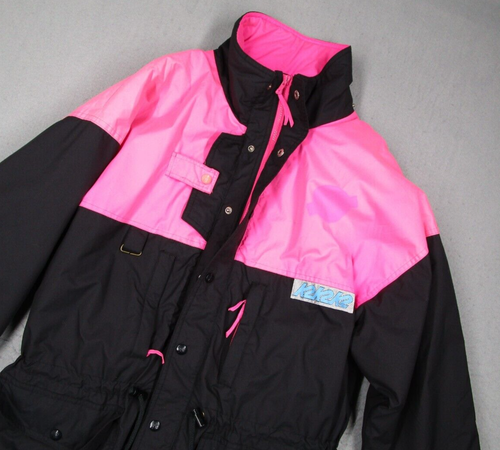 Vintage K2 Jacket Mens Black Base Plus Full Zip Colorblock Retro Ski 90s Y2K - Picture 2 of 11