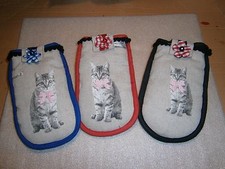 Handarbeit Brillenetui/ Smartphone Katze NEU(P4211123-25) NUR PAYPAL SALE 2021