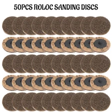 100x 2 inch Coarse Surface Conditioning Roll Lock Sanding Discs for Die Grinder