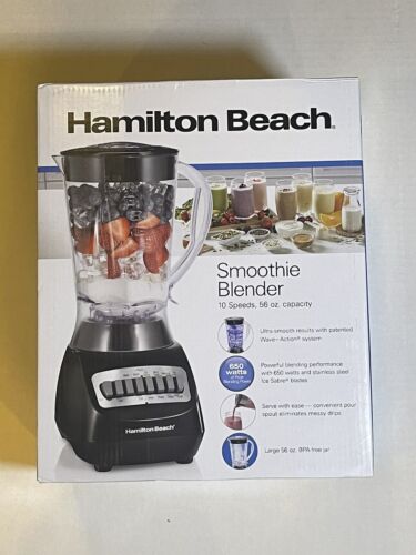 Hamilton Beach Smoothie Electric Blender with 10 Speeds, 56 oz. BPA-Free Plastic - Picture 1 of 8