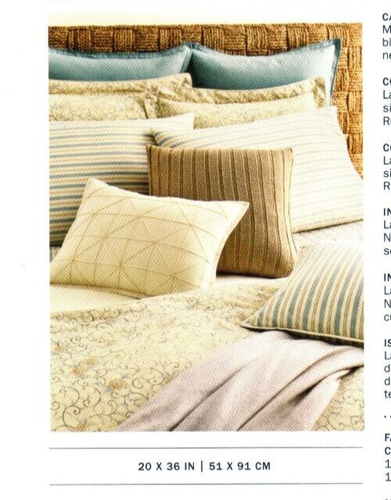Ralph Lauren 1 King Pillow Sham Madalena Audrey Floral Tan Farmhouse Chic Blue - 第 5/5 張圖片