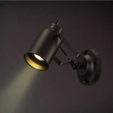 2018 Metal Vintage Industrial Loft Rustic Wall Sconce Lamp Spot Light Fixture