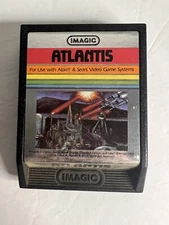 Vintage Atari 2600 Video Game ATLANTIS Cartridge IMAGIC 1982