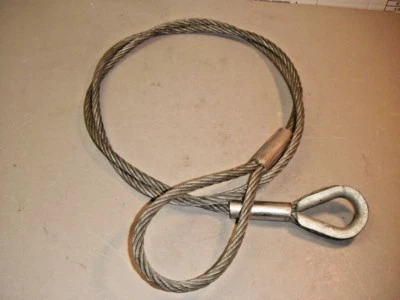 INGERSOLL RAND Wire Rope 1/2" x 8' Cable Sling Choker Standard Loop + Thimble End