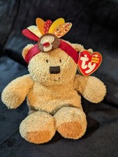 TY Beanie Baby 2006 LITTLE BEAR  6.5 Inch with Tags Thanksgiving 