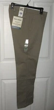 Mens Dockers 30x32 Timberwolf Easy Khaki Pants Flat Front Straight Fit Stretch