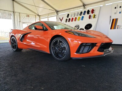2020 Corvette Stingray Orange Show tent  24X36 inch poster, sports car,