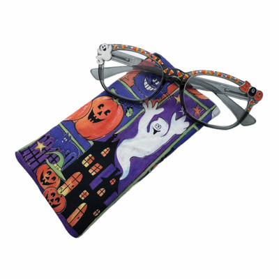 Halloween Reading Glasses 1.25, Candy Corn Readers, Eyeglass Case