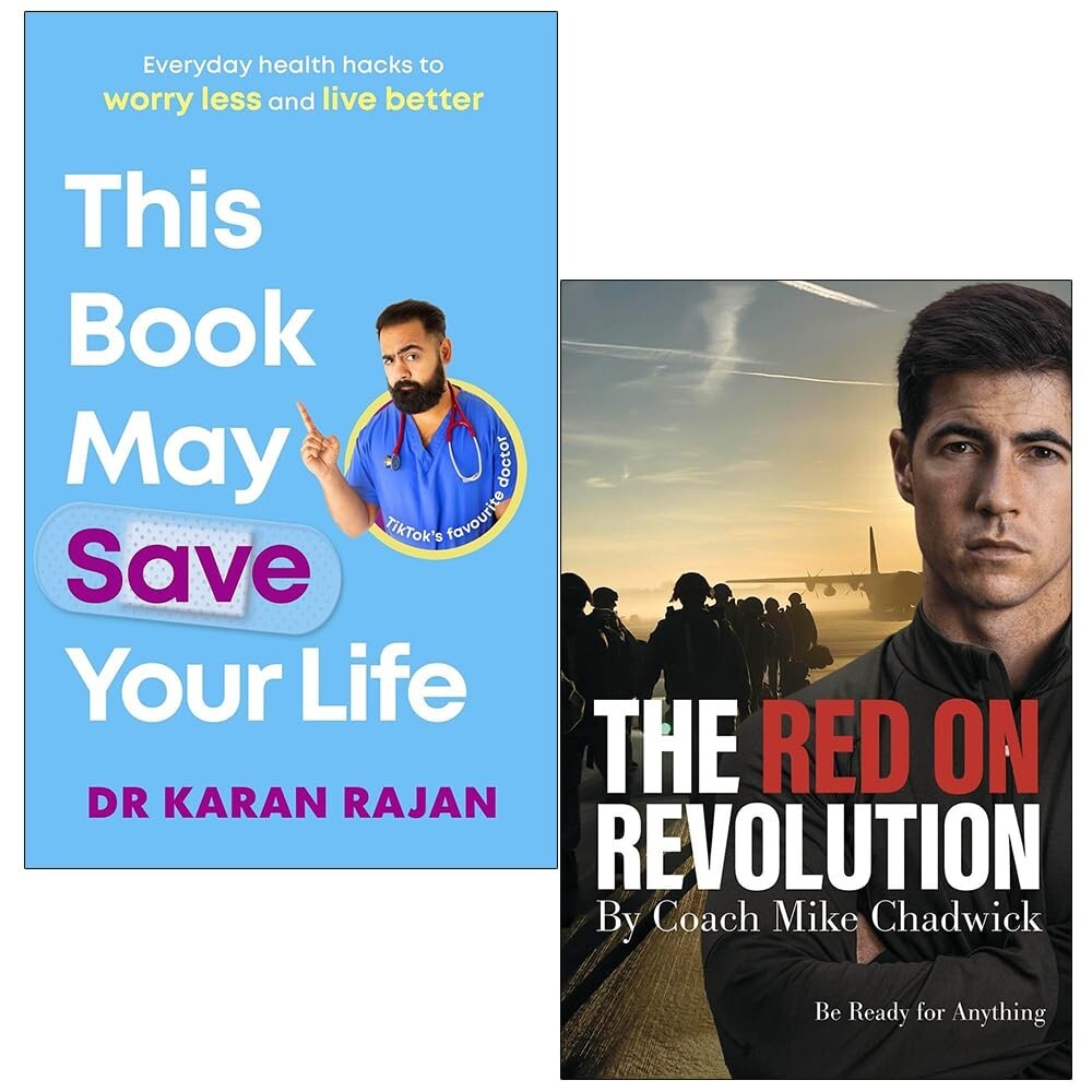 Dr Karan Rajan &, Mike Chadwick Unisex Red This Book May Save Your Life [Hardcover] By Dr Karan Rajan & The On Revolution By Mike Chadwick 2 Books Collection Set - Image 3