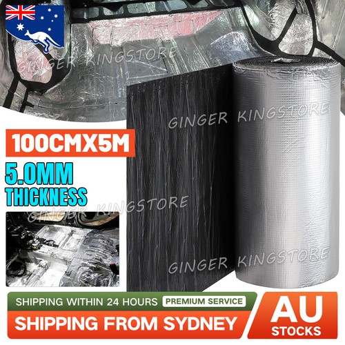 KEEPDSGN 118x39 Inch Sound Deadener Mat – Car Heat & Noise Insulation With Seam Roller (10mm Thick)