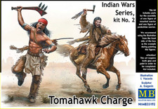 Master Box 35192 - Indian Wars Series kit No 2 Tomahawk Charge 1/35 scale model