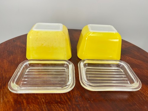 PYREX CITRUS DAISY ORANGE & YELLOW Refrigerator Dish Set-6 Pc. with Glass Lids - Picture 16 of 21