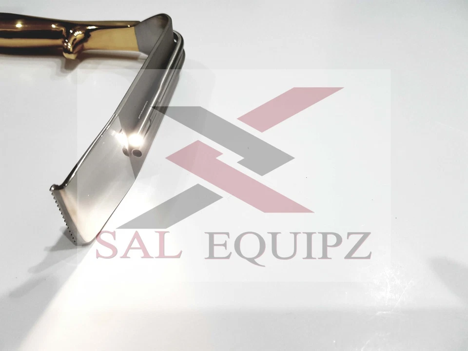 Retractor de aumento de senos Tebbetts 36 mm x 15 cm fibra óptica luz y succión Foto 4 de 4