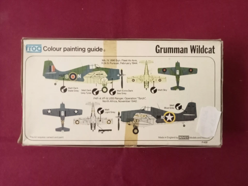 Wildcat Mk.IV Carrier-Fighter - SCALA 1/72 Frog F432 - Immagine 2 di 4