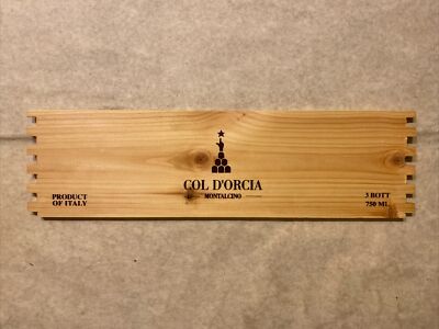 1 Rare Wine Wood Panel Col D Orcia Montalcino Vintage CRATE BOX SIDE 1/24 b1199