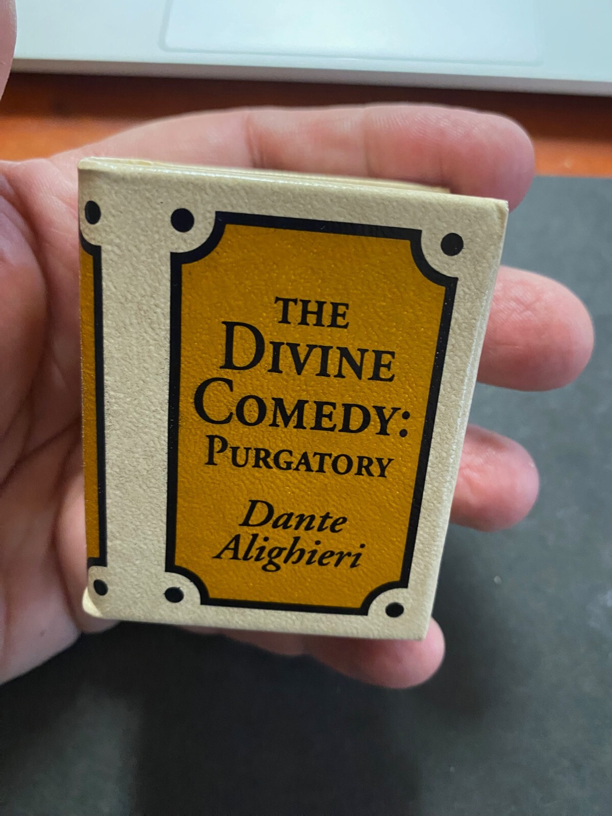 The Divine Comedy Purgatory Dante Miniature Classics del Prado 2003 Leather