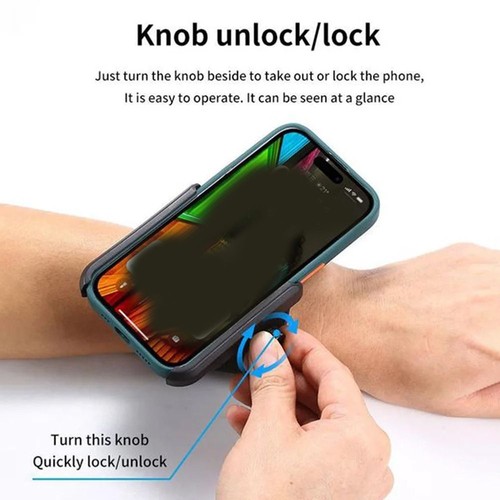 Adjustable Running Armbands Anti-slip Phone Mounts Outdoor Phone Armband - Photo 6 sur 9