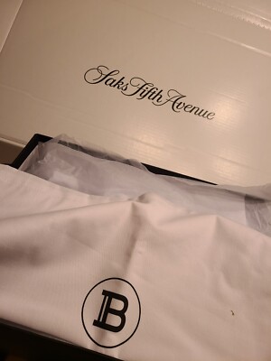 $795 Balmain Men's Black B-It Monogram-Printed Leather Slides Size