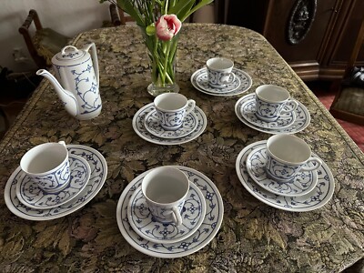Kaffeeservice 6 Personen Kahla und Jäger Eisenberg, original