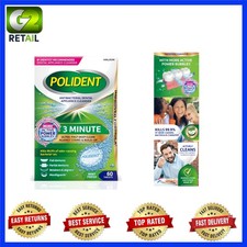 60 Count 3-Minute Antibacterial Dental Appliance Cleanser Tablets - Deep Clean