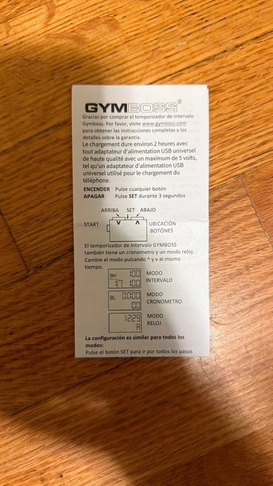 Gymboss Temporizador de Intervalo de Carga y Cronómetro - Edición Carbono Negro para Correr Foto 2 de 4