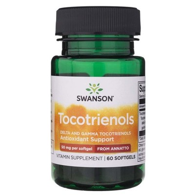 Swanson Tocotrienole 50 mg 60 Softgels - Delta Gamma Annatto Tocotrienols