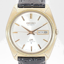 Rare SEIKO LM Lord Matic 5606-7000 JNR Awarded Watch Gold Tone 23J Automatic