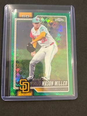 2026 Topps Chrome Logofractor Edition #287 Mason Miller Green Refractor #/99