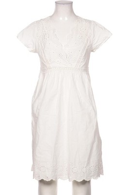 Hallhuber Kleid Damen Dress Damenkleid Gr. EU 36 Baumwolle Weiß #hqb8ae0