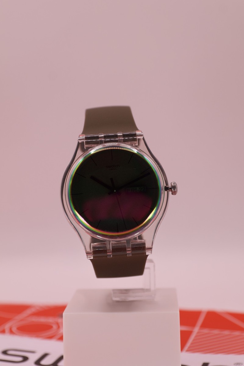 LImited Swiss Swatch Watch SUOK714 Polarmy 41MM Solar Spectrum