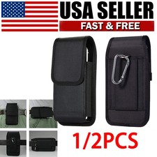 Holster Case with Belt Clip Vertical Pouch Wallet for iPhone Samsung