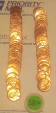 Roll Of 50 Bu 1958 D Lincoln Wheat Cents Penny Ms Gem Uncirculated A1