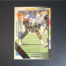 Wild Card 1992 Cortez Kennedy Seattle Seahawks #219 50 Stripe NFL Football Card