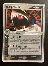 Pokemon Card- Sharpedo Ex-Ex Deoxys-Holo-104 107-ENG-Played on eBay