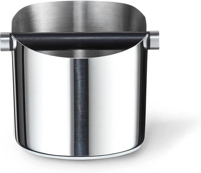 TCHIBO CAFISSIMO TCHIBO Knock-Box Abklopfschale für Siebträgermaschine Edelstahl Gummi