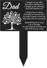 Memorial Stakes Cemetery Decorations Metal Grave Markers Plaque Sympathy Garden